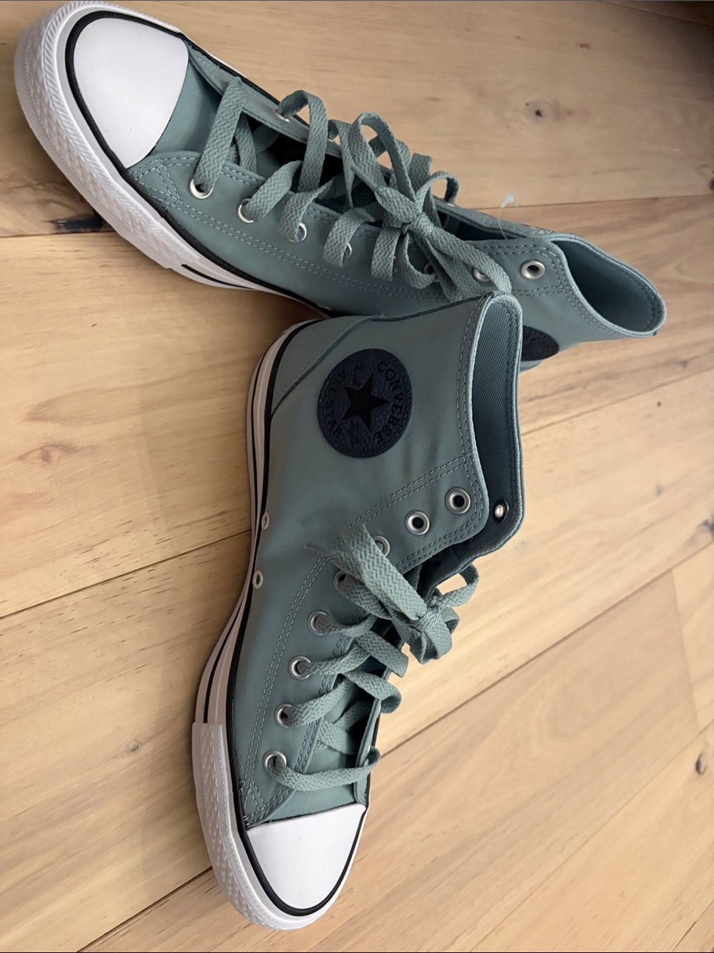 Converse High Top Sneakers in Seafoam Blue
